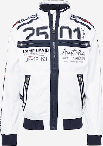 CAMP DAVID Between-Season Jacket in White: front