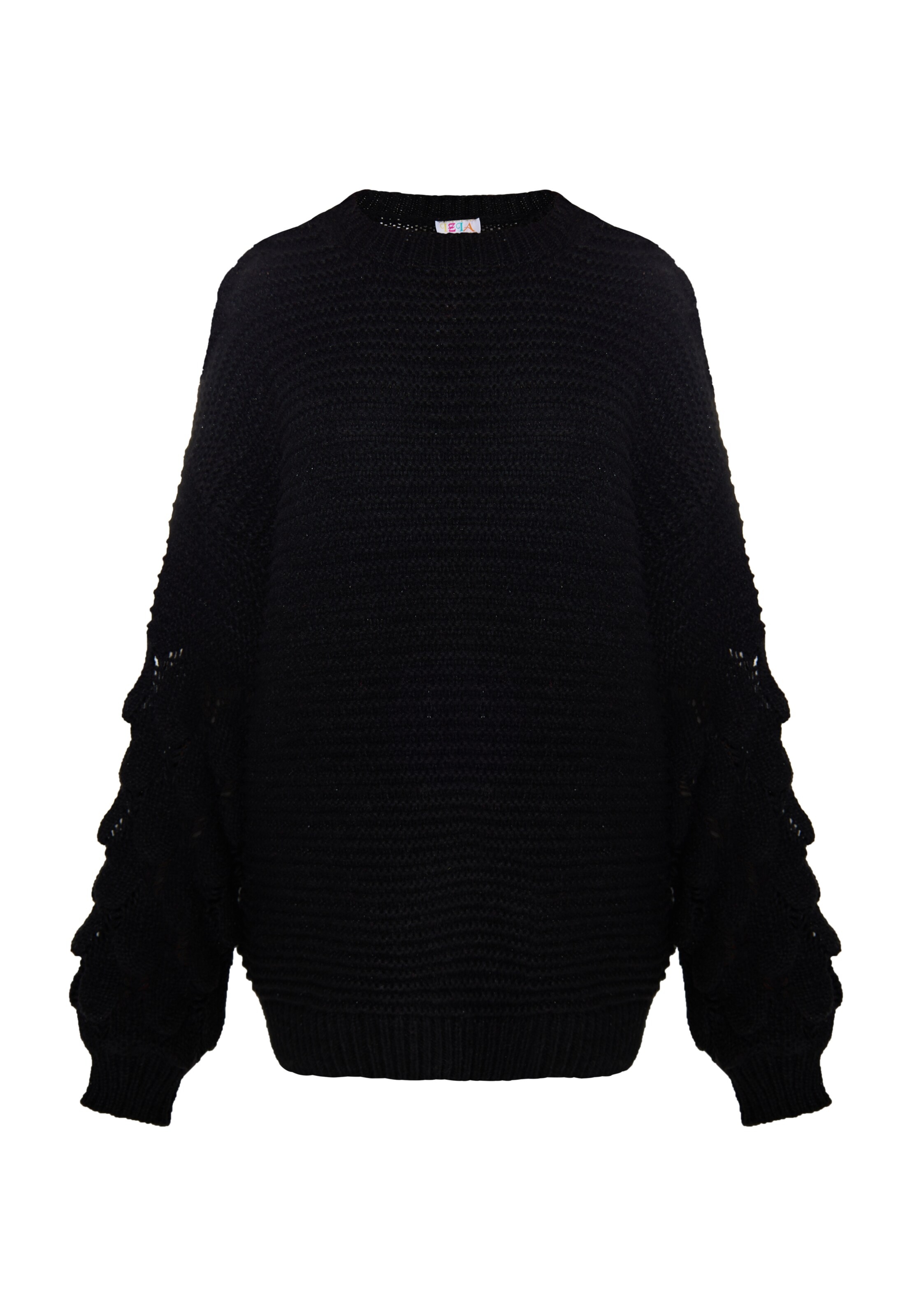 Pullover 'Gaya' di IZIA in nero: frontale