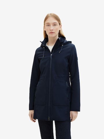 Manteau mi-saison TOM TAILOR en bleu : devant