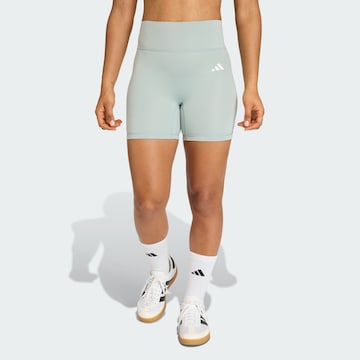 ADIDAS PERFORMANCE Skinny Sports trousers 'Optime Essentials' in Green: front