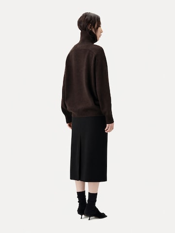 GOBI Cashmere Rock 'Cashmere Tailored Skirt'‌‌‌‌‌ in Schwarz