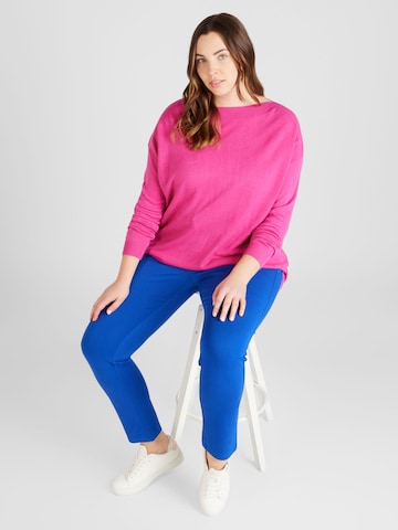ONLY Carmakoma Pullover 'AMALIA' in Pink