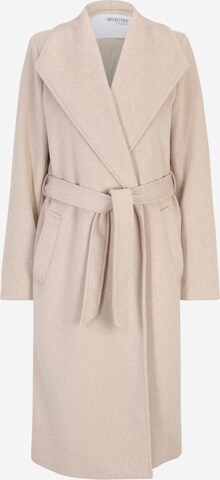 Selected Femme Tall Between-Seasons Coat 'ROSA' in Beige: front