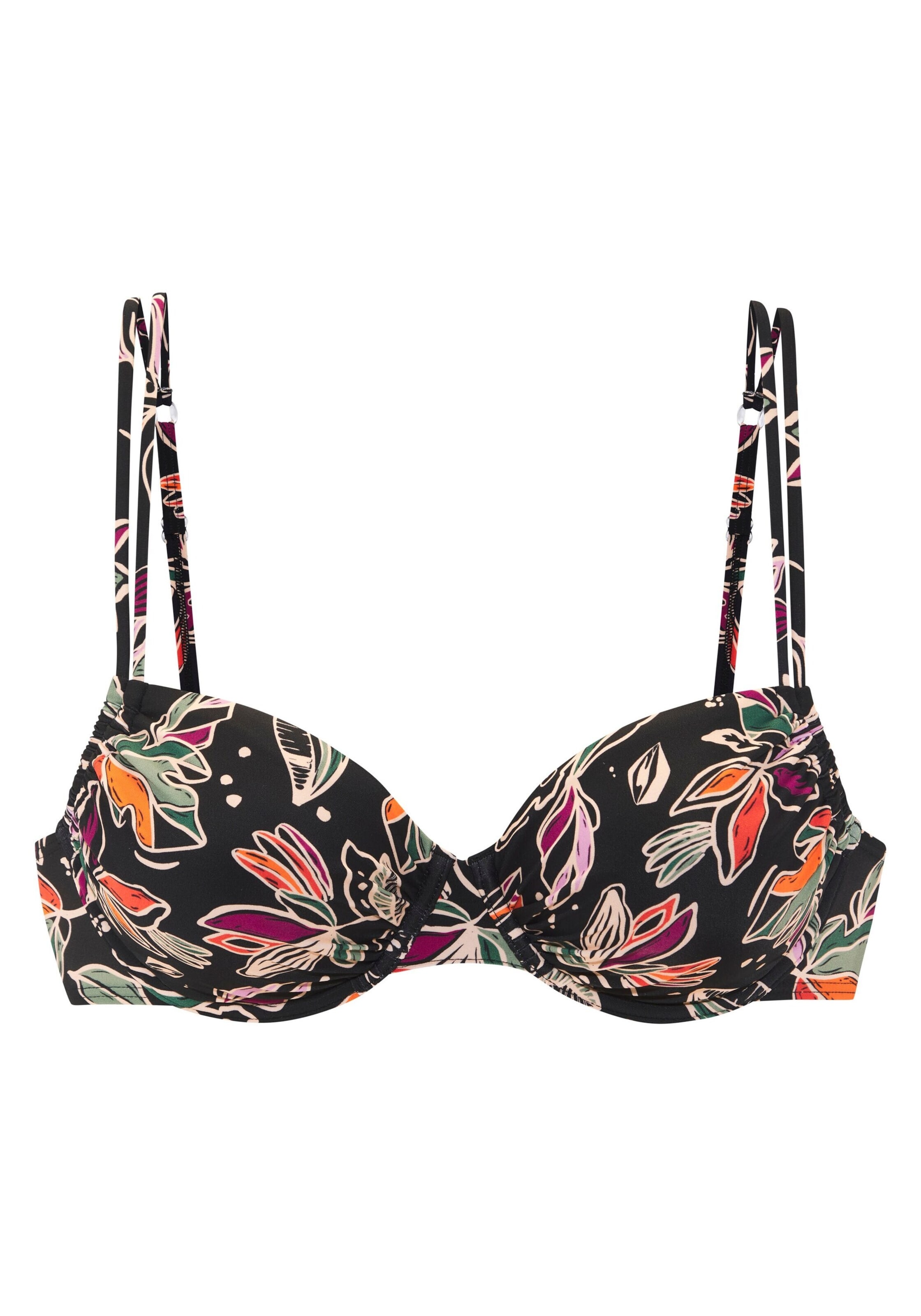 BUFFALO Bustier Bikinitop in Schwarz: Vorderseite