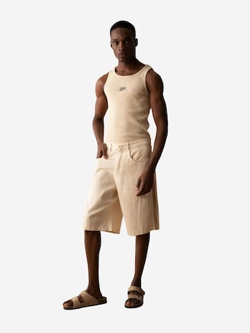 Giesto Wide leg Jeans in Beige