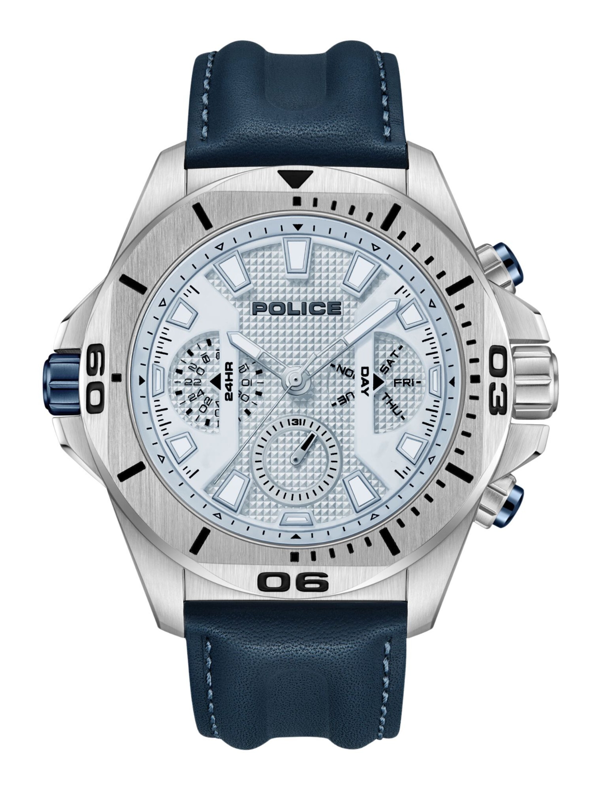 POLICE Analog watch 'Electrical' in Blue: front