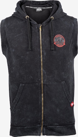 Gorilla Wear Sweatvest in Zwart: voorkant