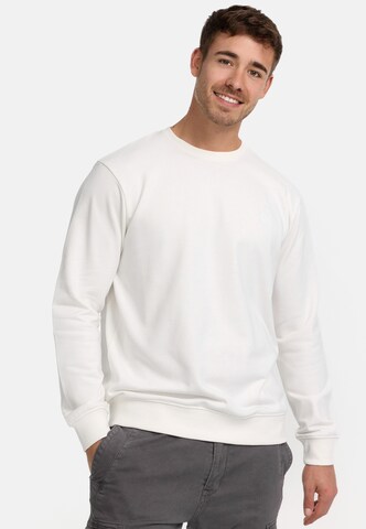 INDICODE JEANS Sweatshirt ' Holt ' in White: front