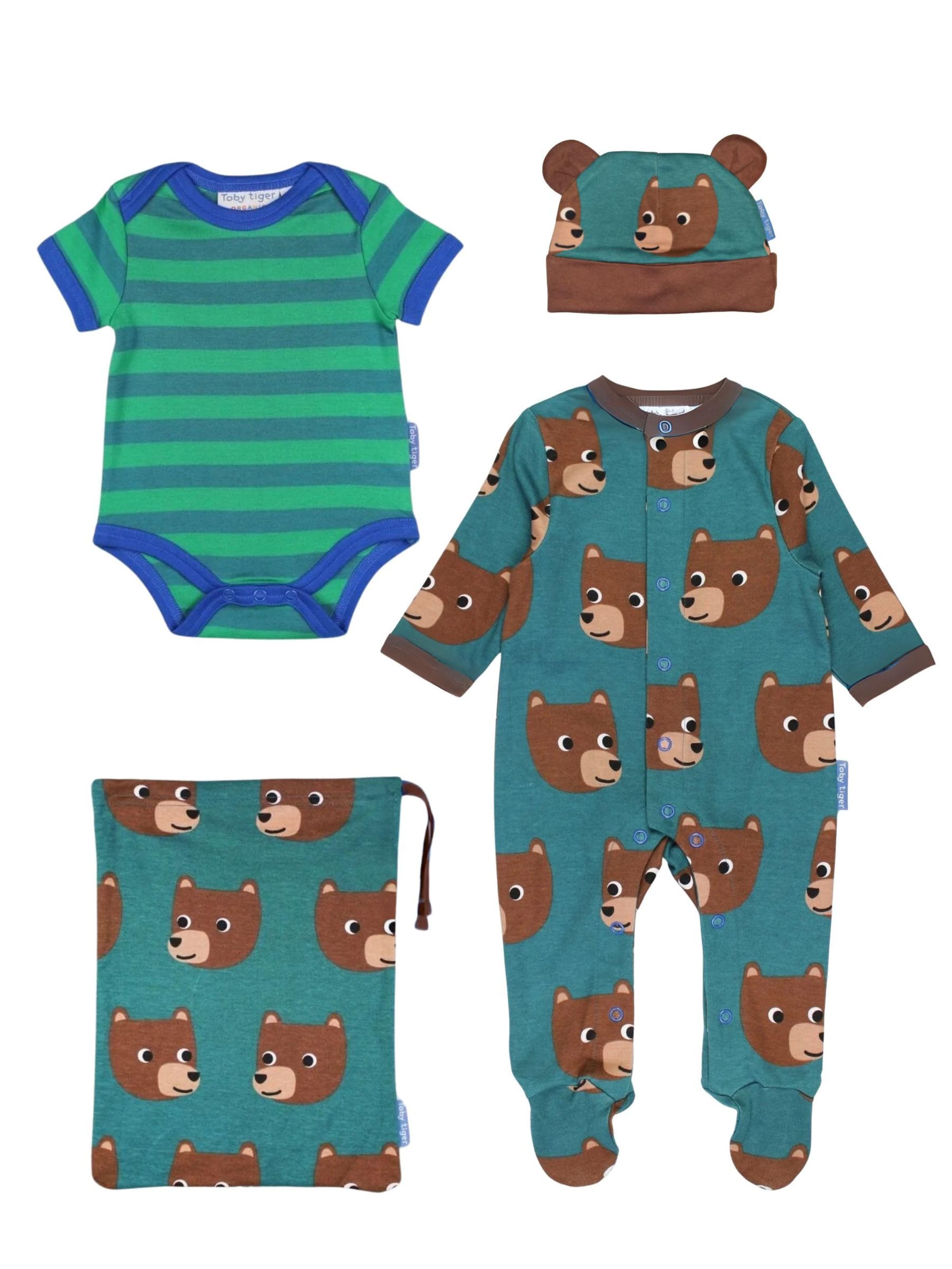 Toby Tiger Romper/Bodysuit 'Bären' in Blue: front