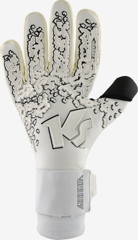 KEEPERsport Athletic Gloves in White: front