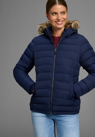 POLARINO Between-Season Jacket in Blue: front
