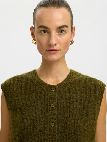 Cardigan 'SLFLulu' SELECTED en vert