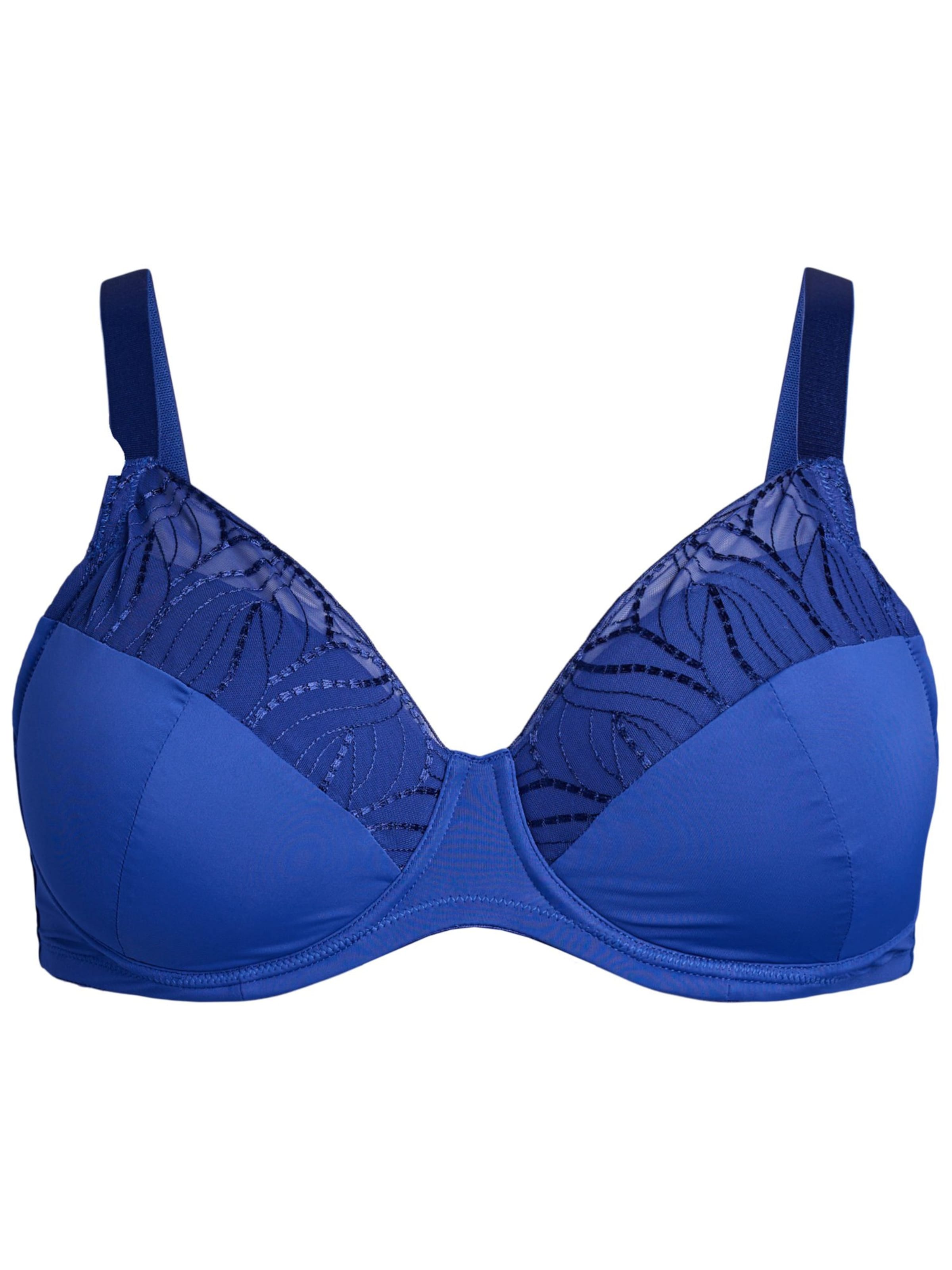 Devoted by Zizzi Õlapaelteta topp Rinnahoidja 'LELLY', värv sinine: eest vaates