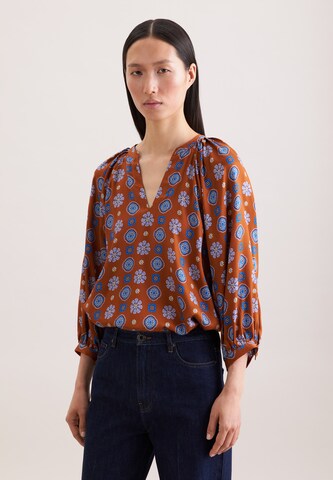 SEIDENSTICKER Blouse 'February Drop 261' in Orange: front
