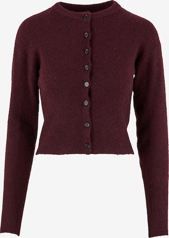 Noisy may Knit cardigan 'NMNola' in Red: front