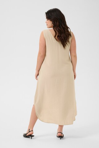 KAFFE CURVE Jurk 'Mille' in Beige
