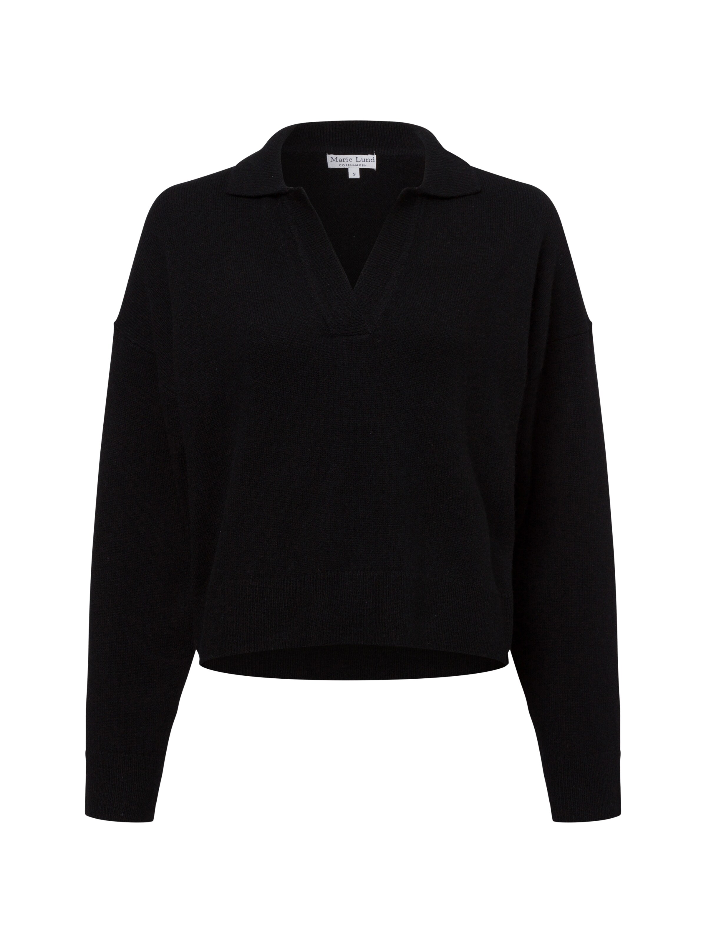 Pull-over Marie Lund en noir : devant