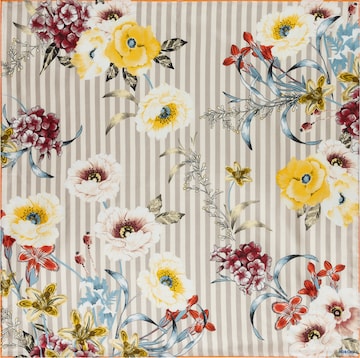 Foulard ' BLOSSOMING STRIPES' di Roeckl in beige: frontale