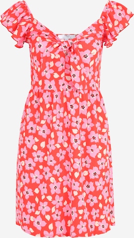 Dorothy Perkins Tall - Vestido de verano 'Ditsy' en rojo: frente