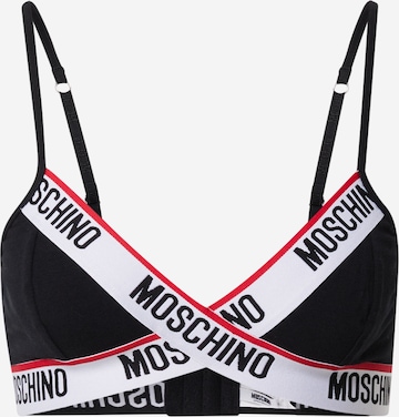 Sutien de la Moschino Underwear pe negru: față