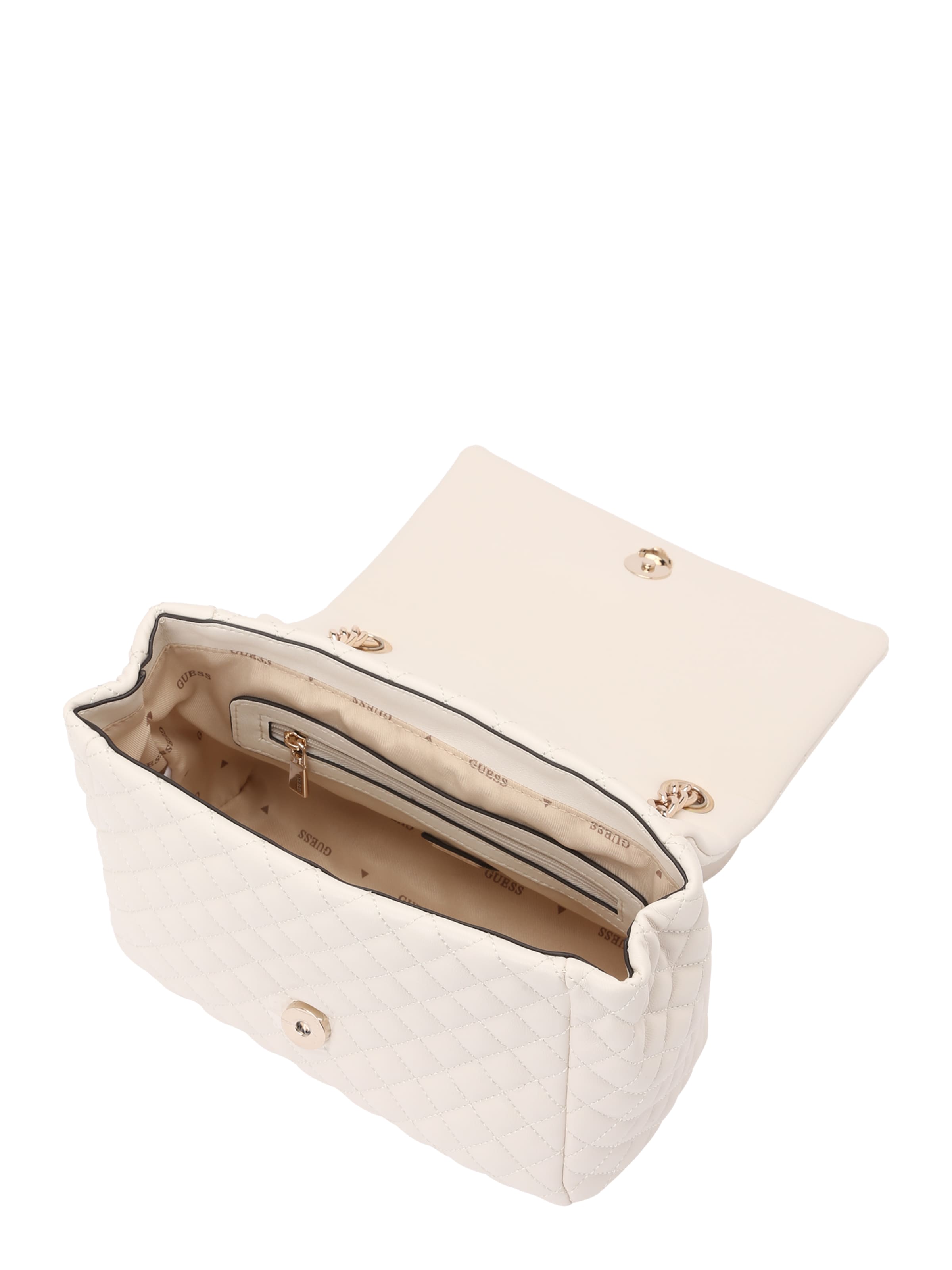 GUESS Crossbody Bag 'EVERLEE CONVERTIBLE XBODY FLAP' in White