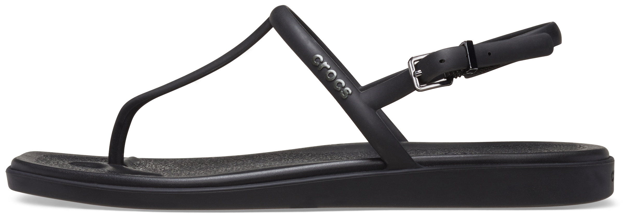 Crocs Σαγιονάρες διχαλωτές 'Miami' σε μαύρο: μπροστά