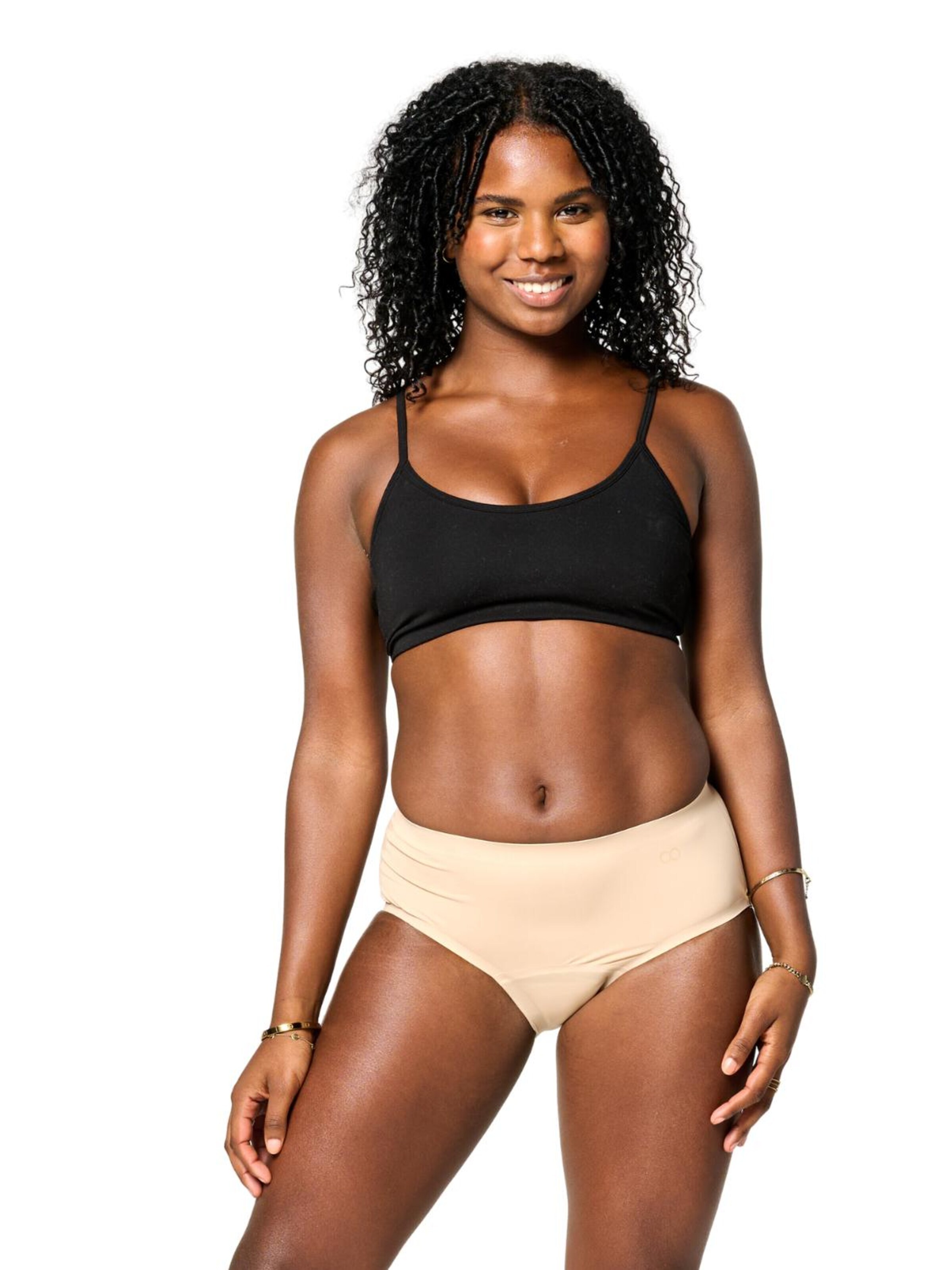 Moodies Undies Slip 'Hiphugger gemiddeld-zwaar' in Beige: front