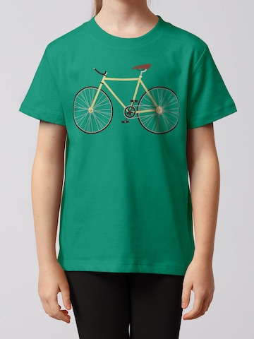 T-Shirt 'Yellow Bike' watabout.kids en vert