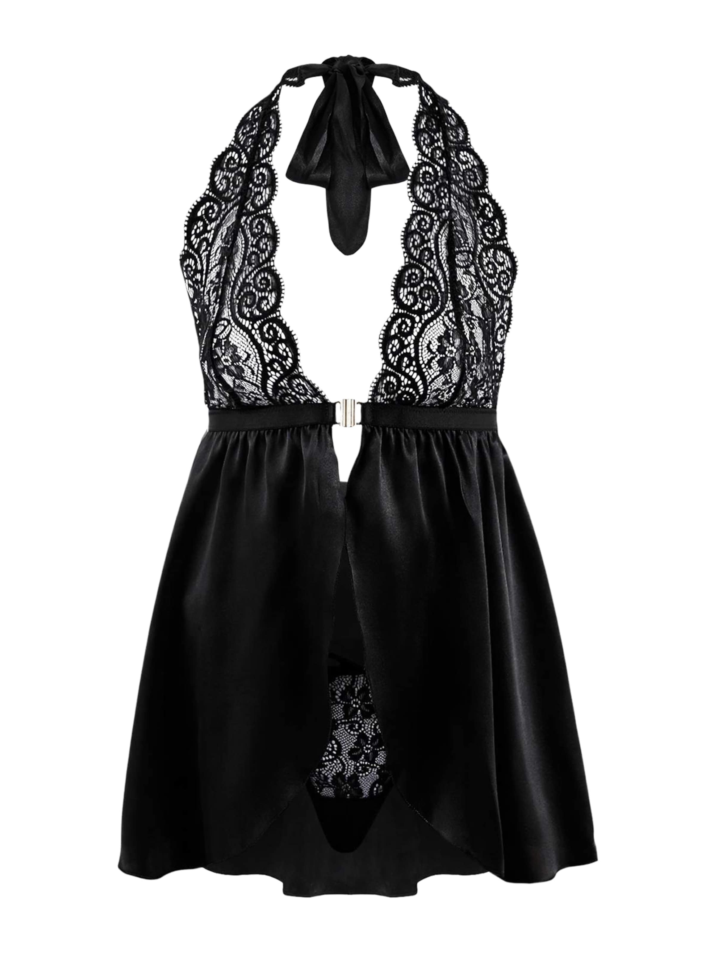 Trendyol Bustier Fehérnemű szettek - fekete: elől