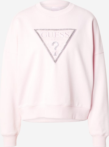 Sweat-shirt 'RACHELE' GUESS en rose : devant