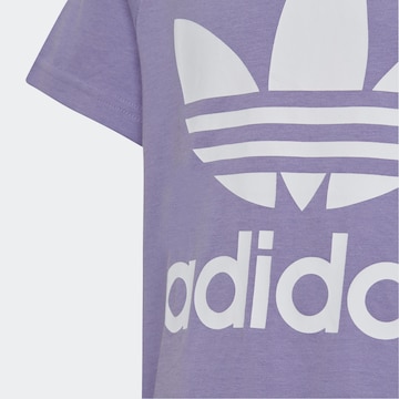 ADIDAS ORIGINALS Shirt 'Trefoil' in Lila