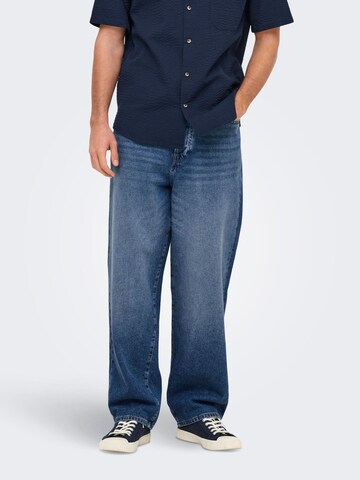 Only & Sons Loose fit Jeans 'ONSFADE' in Blue: front