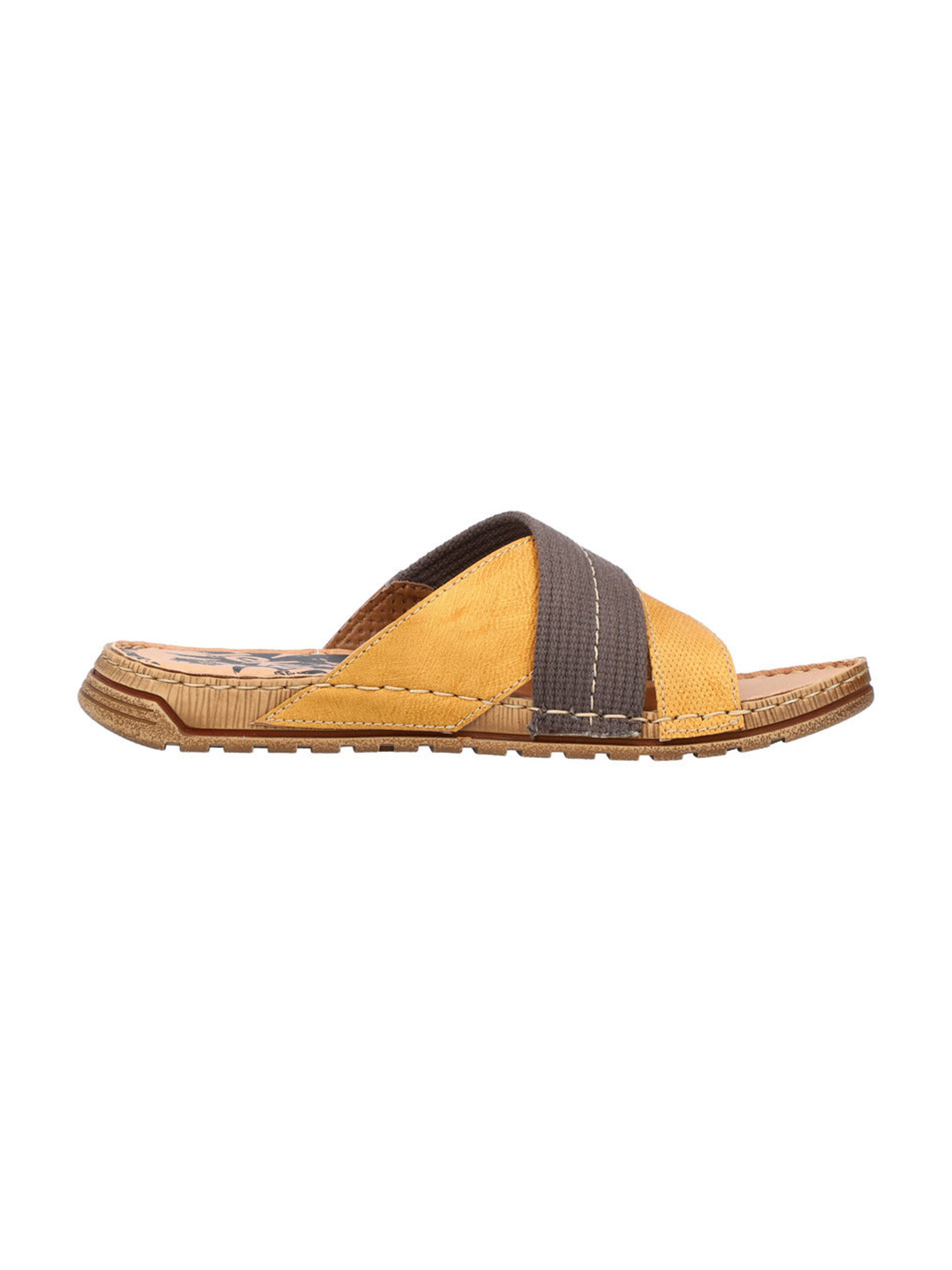 Männer Offene Schuhe RIEKER Pantolette in Gelb - JA22873 Männer Offene Schuhe RIEKER Pantolette in Gelb - JA22873