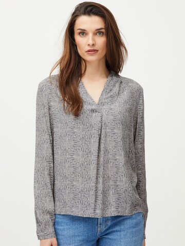 PULZ Jeans - Blusa 'Gene' en gris: frente