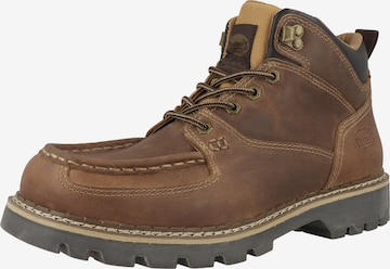 Bottines à lacets Dockers by Gerli en marron : devant