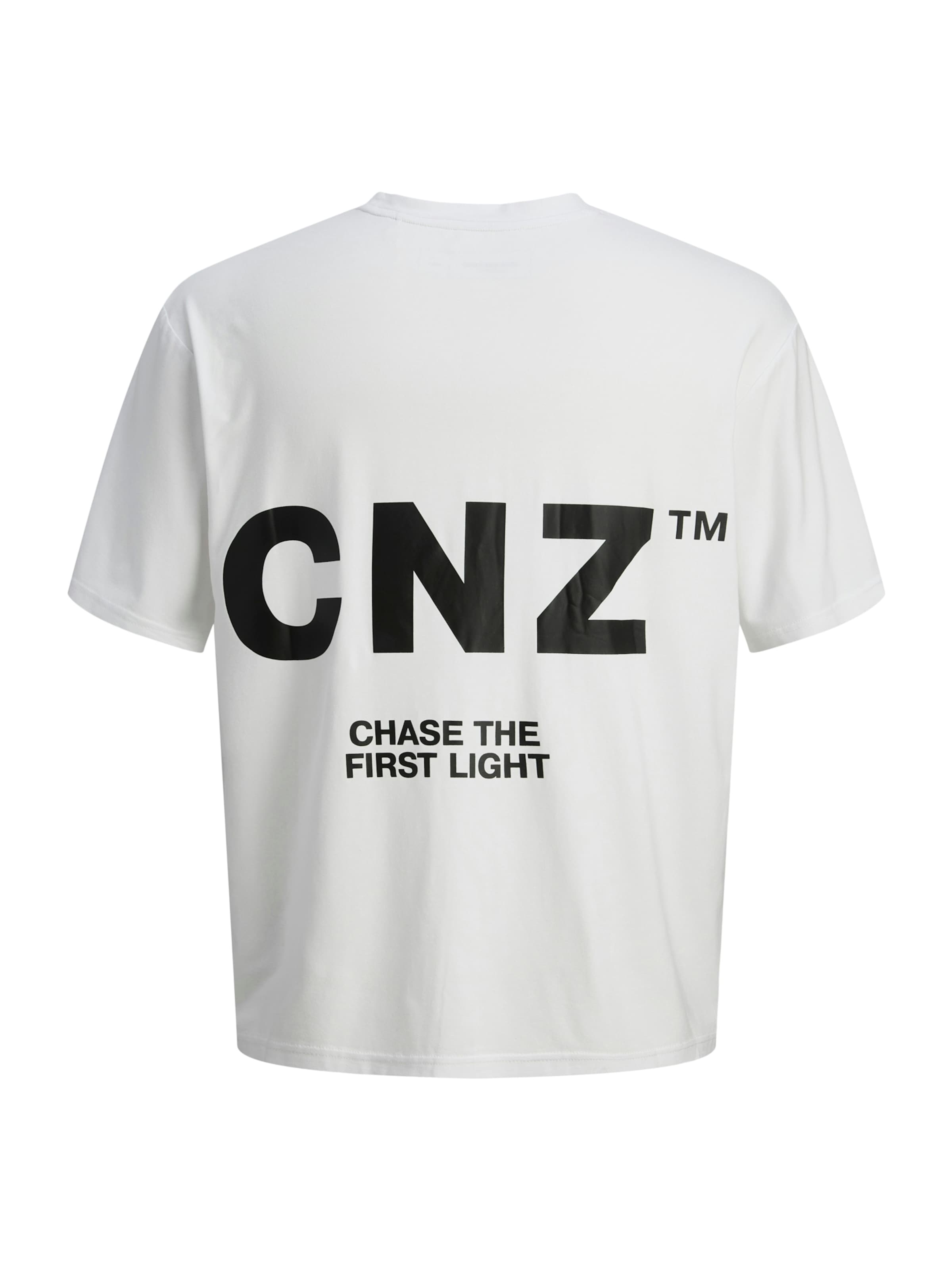 JACK & JONES Póló 'JCOCNZ BERLIN' - fehér: hátul