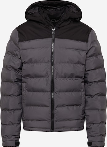 INDICODE JEANS Regular fit Between-season jacket 'Eberhardy' in Grey: front