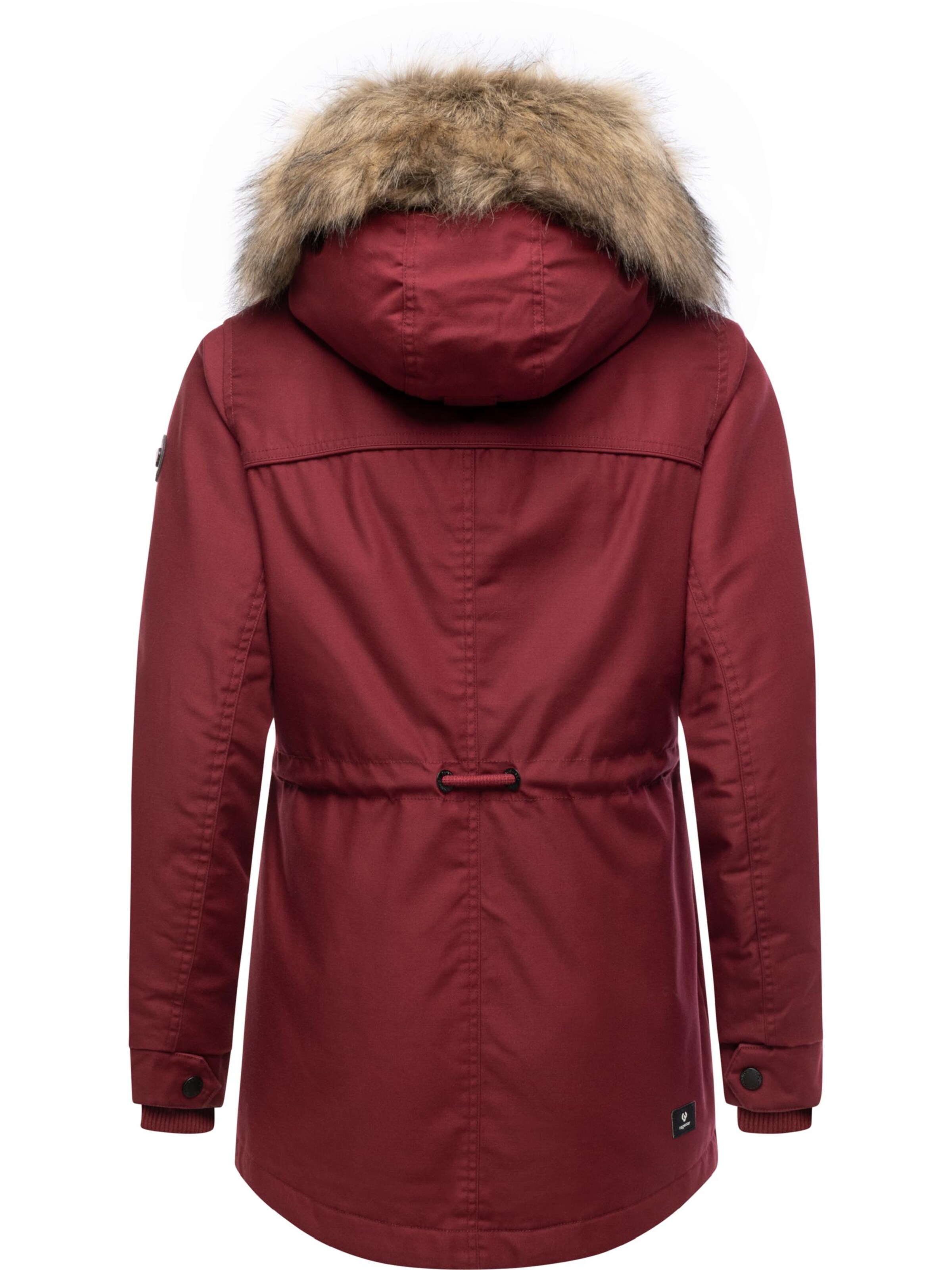 Parka invernale 'Tawny Short' di Ragwear in rosso