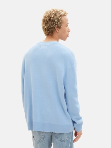 Pulover de la TOM TAILOR DENIM pe albastru