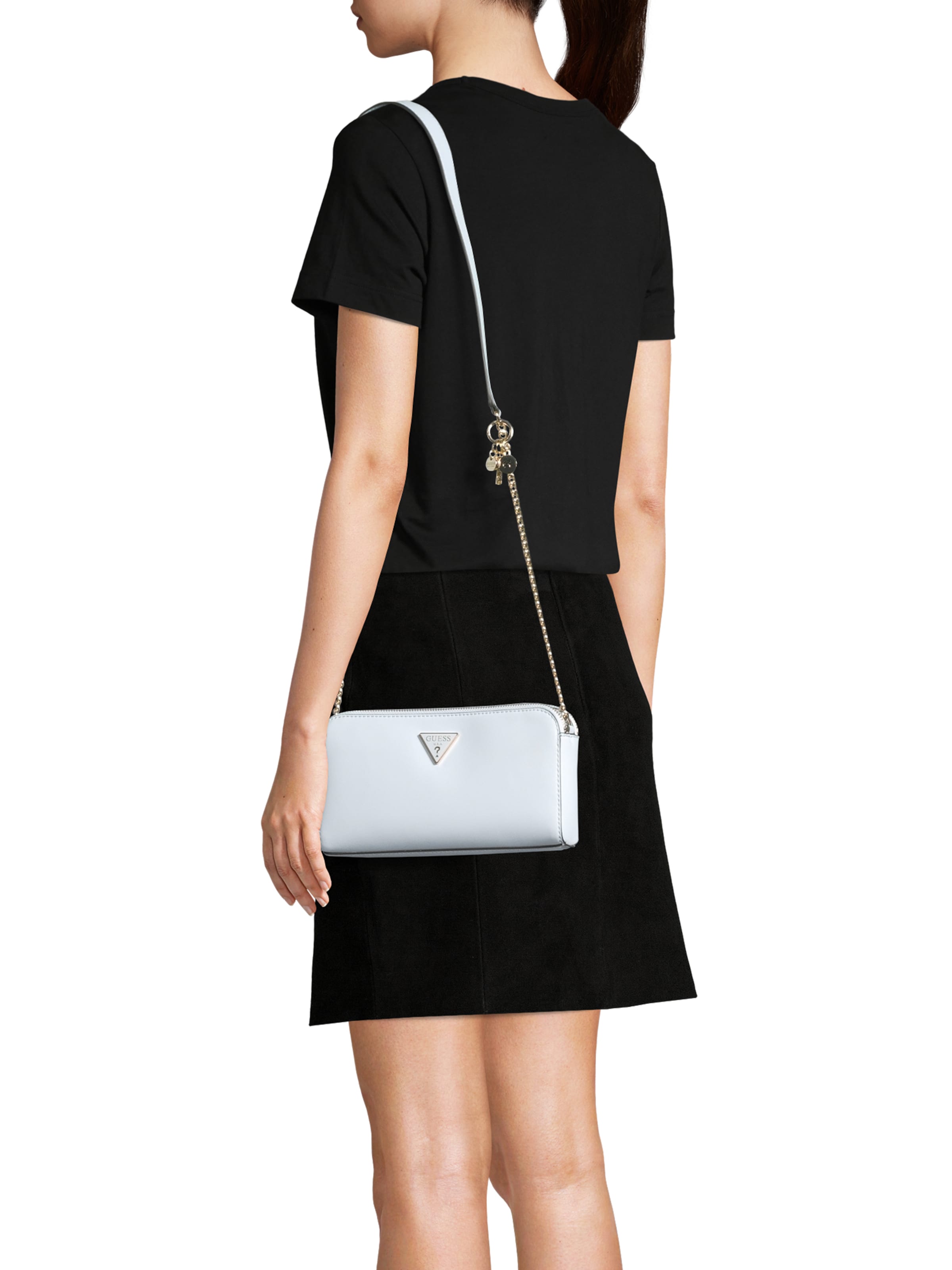 zils GUESS Pleca soma 'Daryna': no priekšpuses