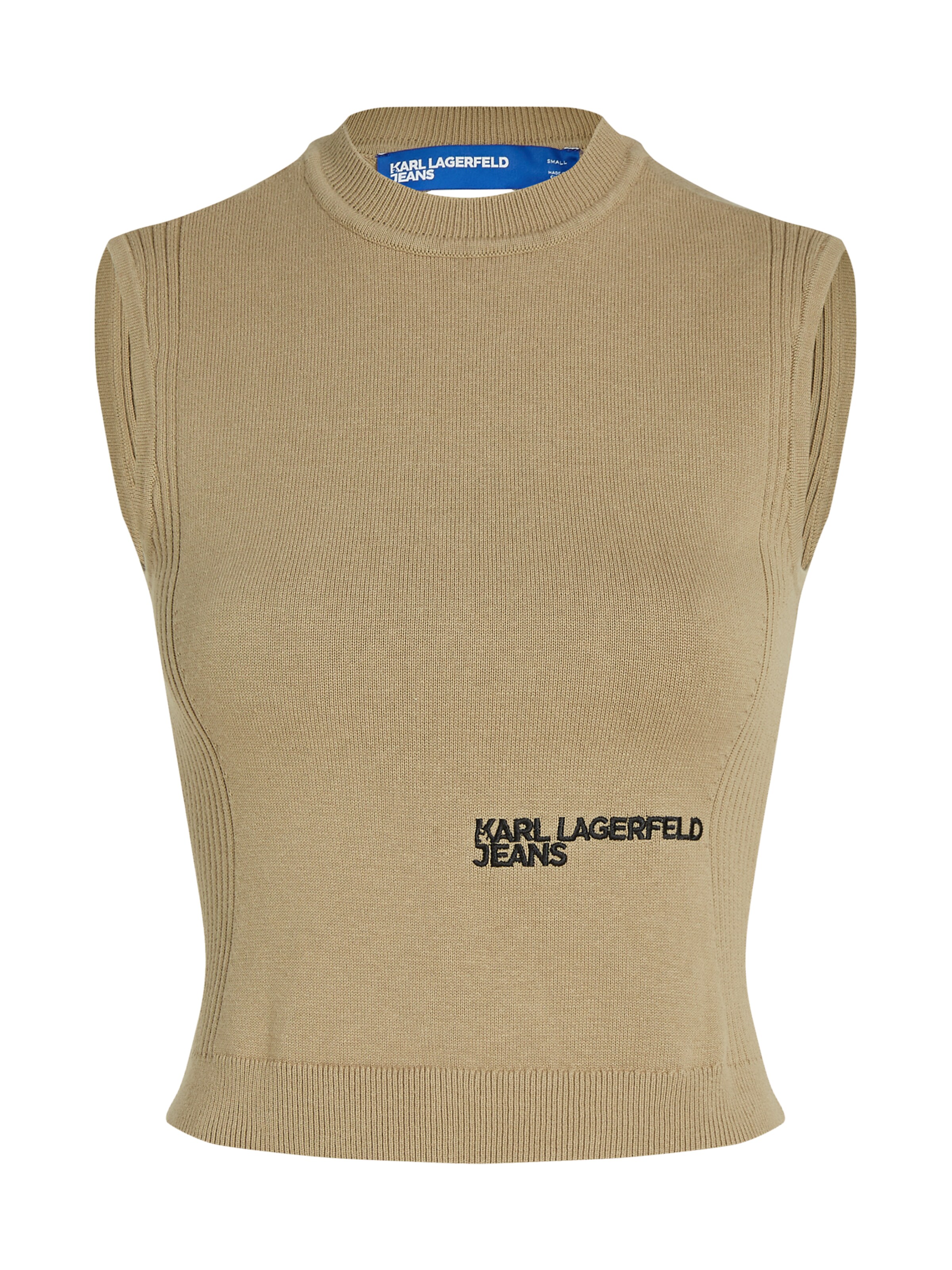 KARL LAGERFELD JEANS Stick felső - zöld: elől