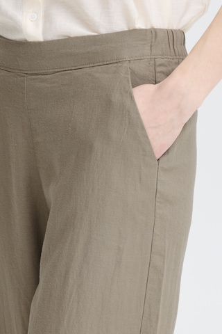 ICHI - Pierna ancha Pantalón 'IHLinno' en gris