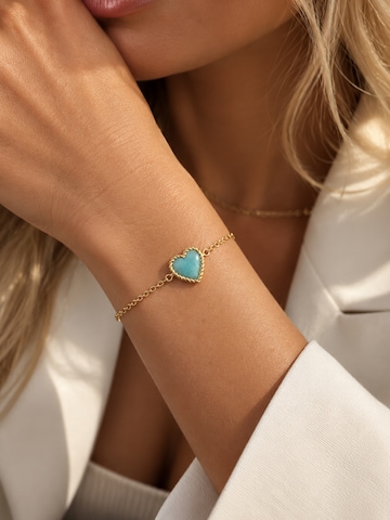 CHIVAL Bracelet 'Love Wrap Blue' in Gold