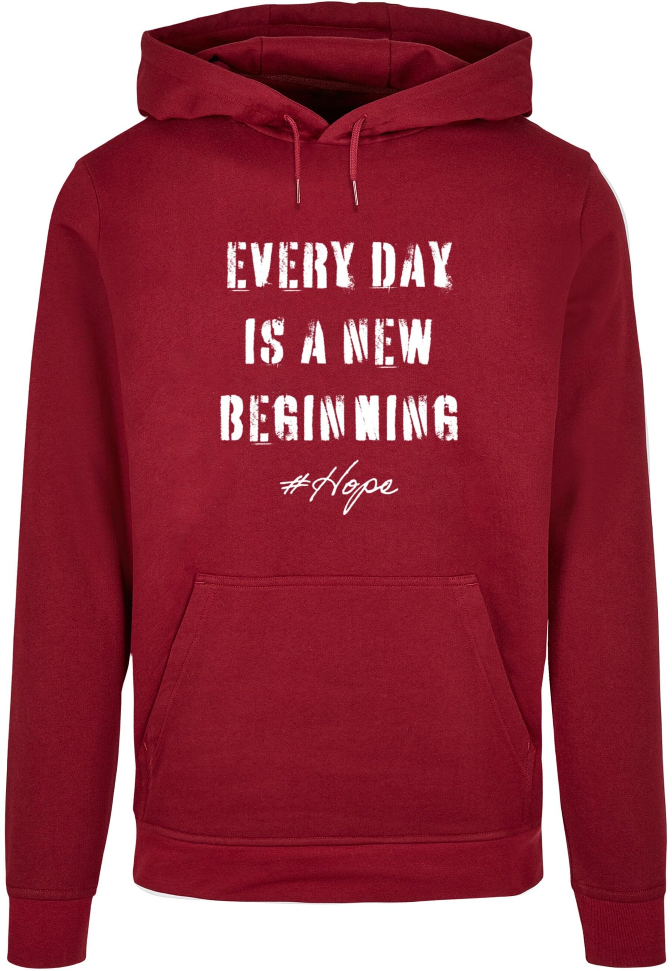 Merchcode Sweatshirt 'Hope 2' in Red: front