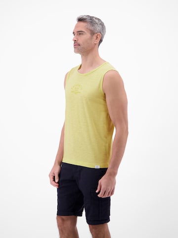 LERROS Luftiges Tanktop aus Baumwolle mit trendigem Slogan-Print in Gelb