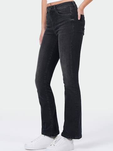 M.O.D MIRACLE OF DENIM - Acampanado Vaquero en negro
