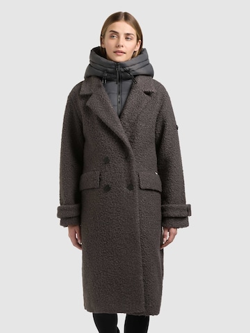 khujo Wintermantel 'Jimena' in Grijs: voorkant