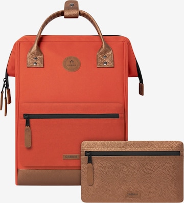 Cabaia Rucksack 'Adventurer' in Orange: Vorderseite
