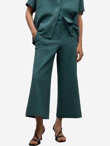 Adolfo Dominguez Wide leg Broek in Groen: voorkant