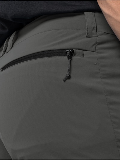 JACK WOLFSKIN Outdoorhose 'GLASTAL' in dunkelgrau / schwarz, Produktansicht